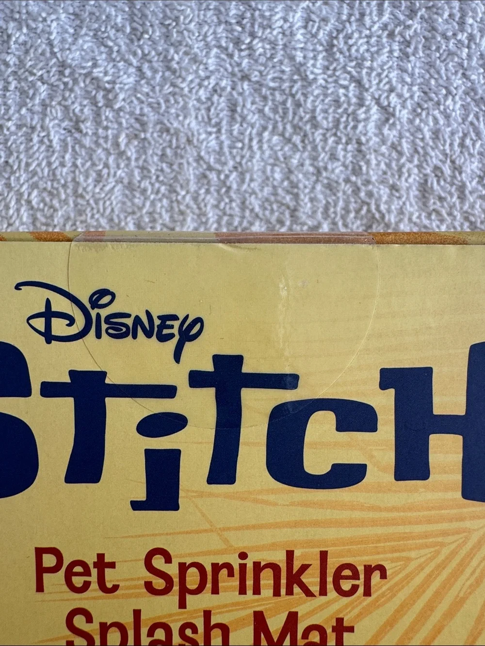 Disney Stitch Pet Sprinkler Splash Mat - Blue and Purple Accents